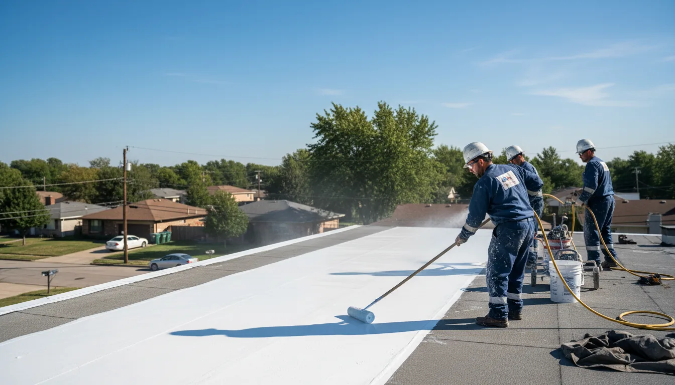 Commercial roof coating in Forksville, PA near me